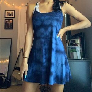 Tie dye blue dress